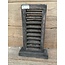 # Louvreluik op voet - hout - grijs - 24 x 8 x 40 cm