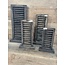 # Louvreluik op voet - hout - grijs - 24 x 8 x 40 cm