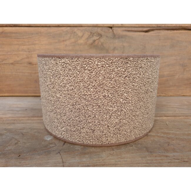 # 2085 - KKL - lampenkap - bruin teddystof -  25 x 25 x 15 cm