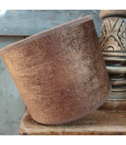 2066 - KKL - Lampenkap - camel velours - 15 x 15 x 12 cm
