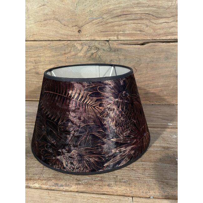 goudblad - ES- lampenkap - 30 (boven 20) x 18 cm