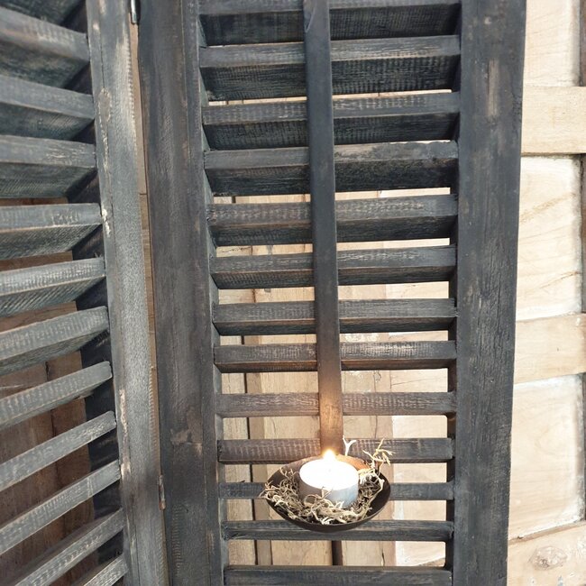 # Metalen hanglepel - lepel - 8 x 8 x 34 cm