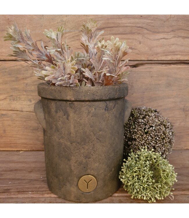 ### SENECIO BUSH BRONZE 30 cm - kunst