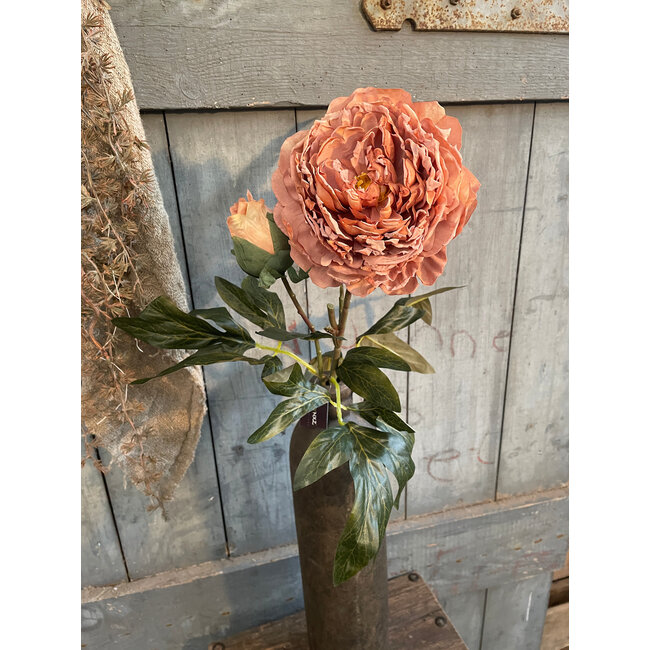 ## Peony Spray Rose Red 87 cm