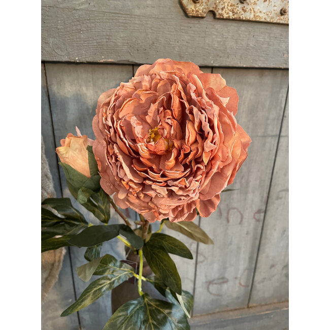 ## Peony Spray Rose Red 87 cm