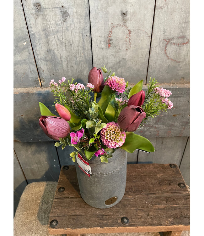 # Real Touch Tulip Bundle x5 L31cm Aubergine