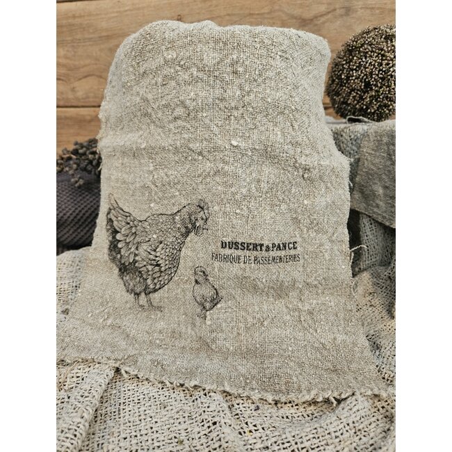 # Doek Shabby - kip met kuiken - 30 x 45 cm