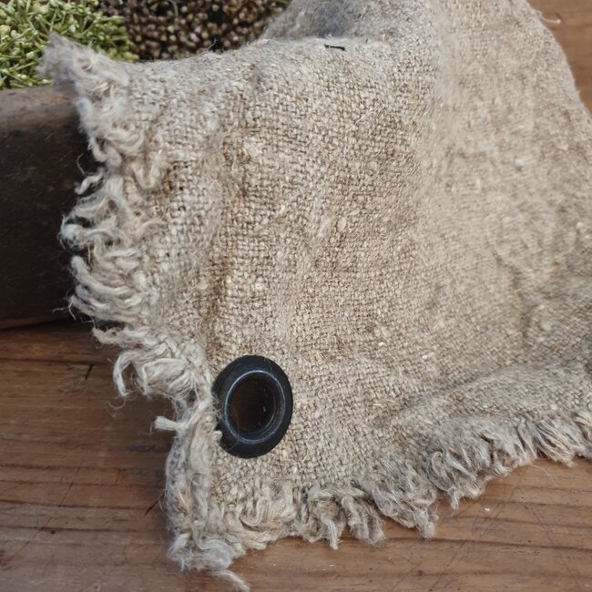 # doek shabby gerafeld met zeiloog - ca. 40 x 60 cm