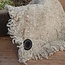 # doek shabby gerafeld met zeiloog - ca. 40 x 60 cm