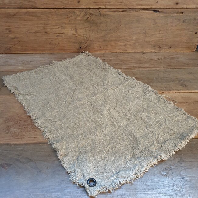 # doek shabby gerafeld met zeiloog - ca. 40 x 60 cm