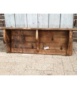 # Houten kapstok - regaal - 90  x 33 x 20cm - alleen afhalen/wordt niet verzonden