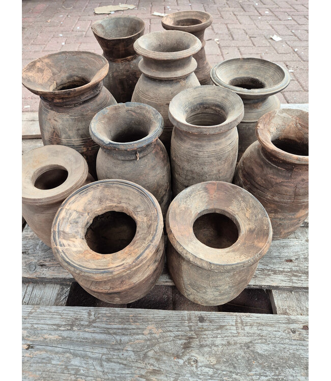 Mix - nepalese houten vaas