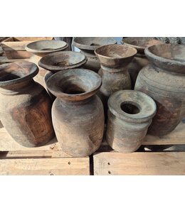 ## Mix - nepalese houten vaas - per stuk