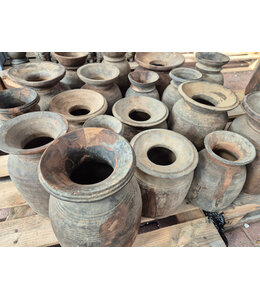 ## Mix - nepalese houten vaas - per stuk