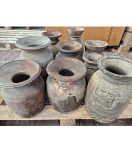 ## Mix - nepalese houten vaas - per stuk