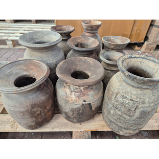 # Mix - nepalese houten vaas - per stuk