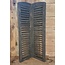 # Dubbel louvreluik - hout - grijze finish - 2 x 25 cm x 90 cm
