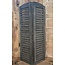 # Dubbel louvreluik - hout - grijze finish - 2 x 25 cm x 90 cm