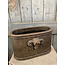 # Planter oval with ram majestic brown L 45x24x29