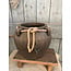 # Vase Grandeur With Rope Majestic Brown D.30 H.26