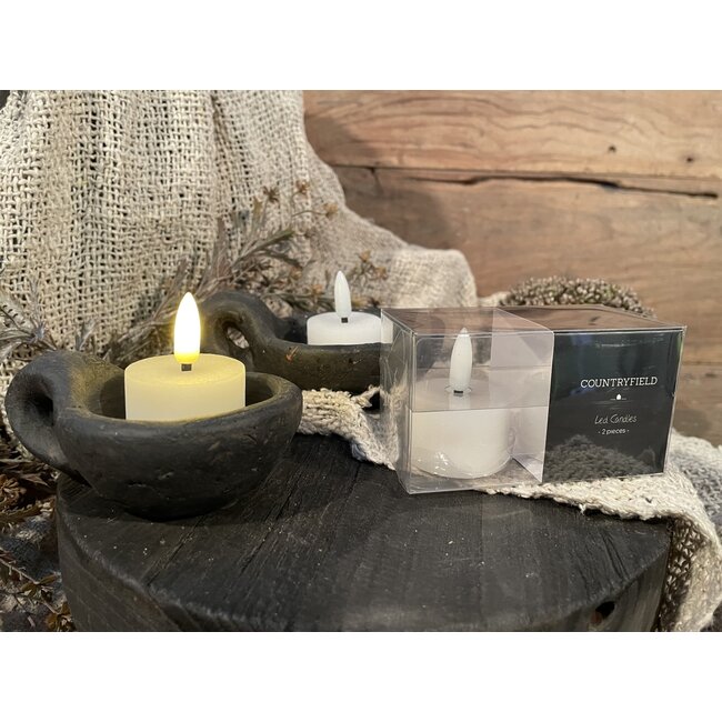 Countryfield # Witte LED waxinelichtjes 4 cm