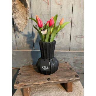 Still ## wordt niet verzonden 31119 - Bol Vase Fan L Black Series - Ca. 14 L x 14 B x 20 H cm