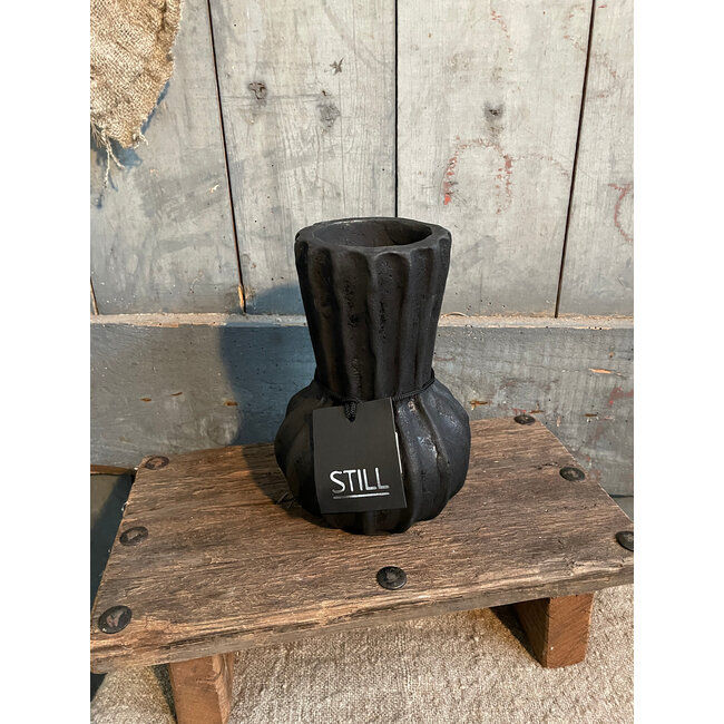 Still ## wordt niet verzonden 31119 - Bol Vase Fan L Black Series - Ca. 14 L x 14 B x 20 H cm