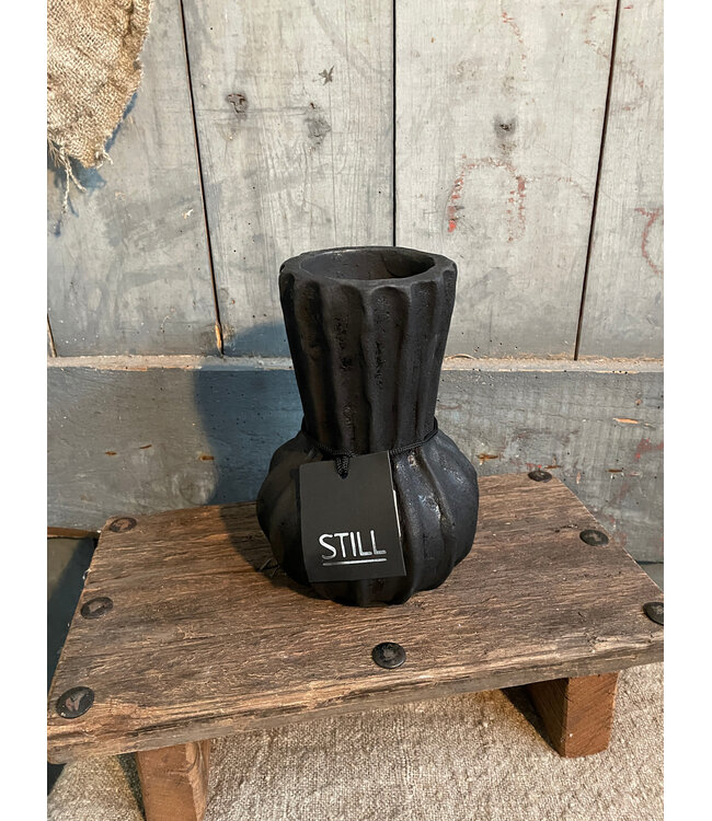 Still ## wordt niet verzonden 31119 - Bol Vase Fan L Black Series - Ca. 14 L x 14 B x 20 H cm