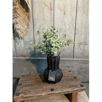 Still # 31120 - Bol Vase Fan M Black Series - Ca. 10 L x 10 B x 14 H cm