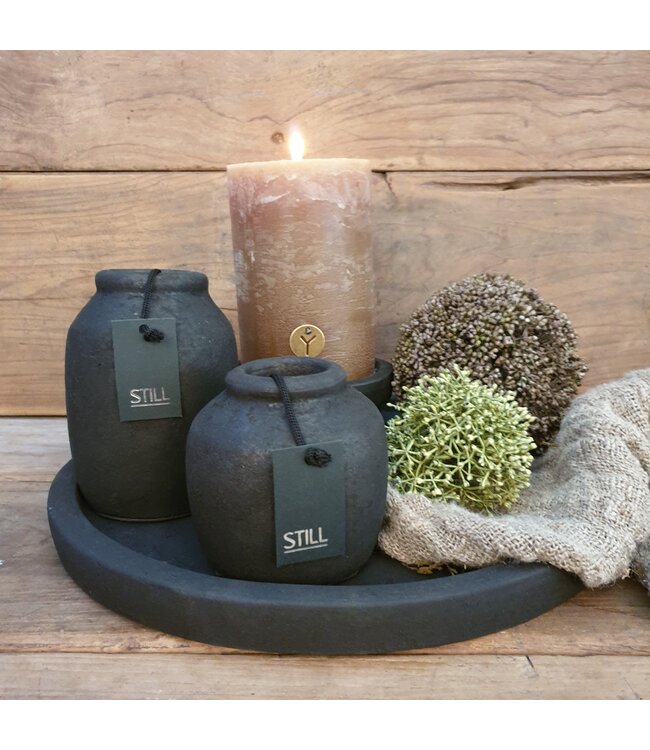 Still # 3170 - Plate L BS - 38 x 3 cm - excl. deco - Black Series