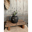 Still # 3179 - Zwarte vaas - aardewerk -12 x 12 cm - Black Series