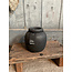 Still # 3179 - Zwarte vaas - aardewerk -12 x 12 cm - Black Series