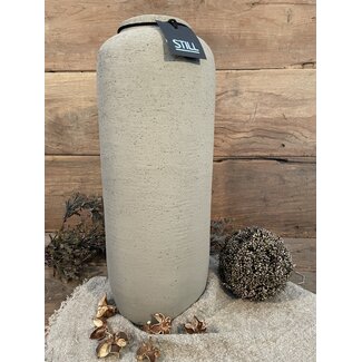 Still wordt niet verzonden - 46047 - Taupe hoge vaas aardewerk - 18 x 42 cm - serie "Taupe"