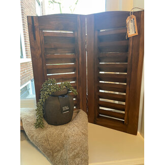 Still wordt niet verzonden - 48057 - Small Bottle M Dark Brown - 	Ca. 9 D x 9 H cm