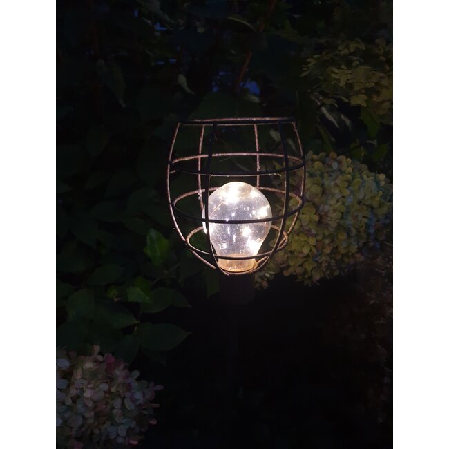 # Solarlamp tuinsteker Lomax roest - per stuk