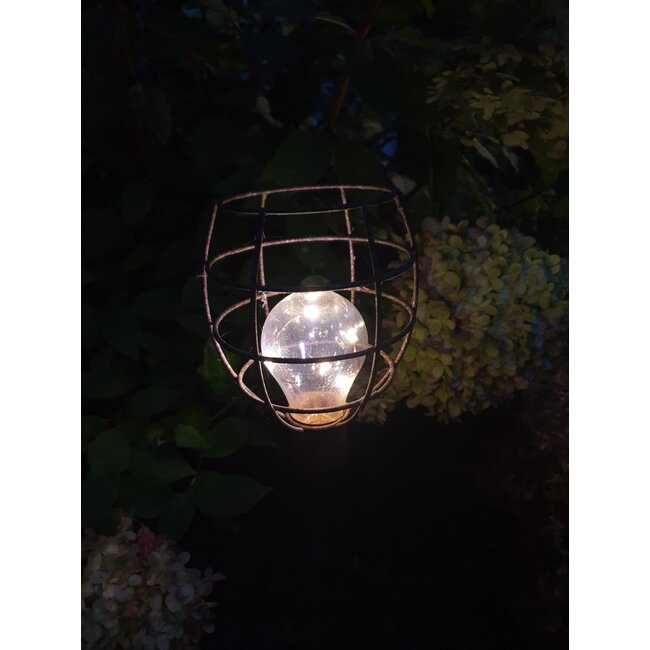 # Solarlamp tuinsteker Lomax roest - per stuk