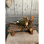 ## Kunst bloem "Bundle Cascadias" amber zijde 40cm