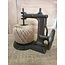 Spool "Sewing machine" with hemp yarn ball cast iron 17x17x10cm