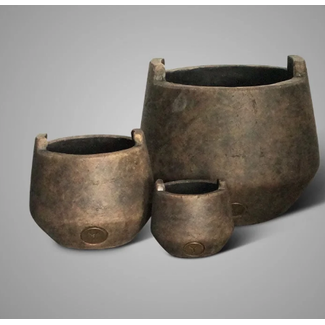 # Planter Basic Majestic Brown D.25 H.22 - grootste