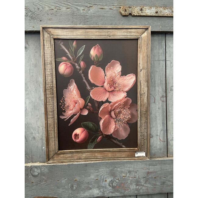 # Sober landelijke lijst perzikbloesem 52 x 66 cm