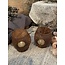 # Waxinehouder india 9 x 10 cm - metaal