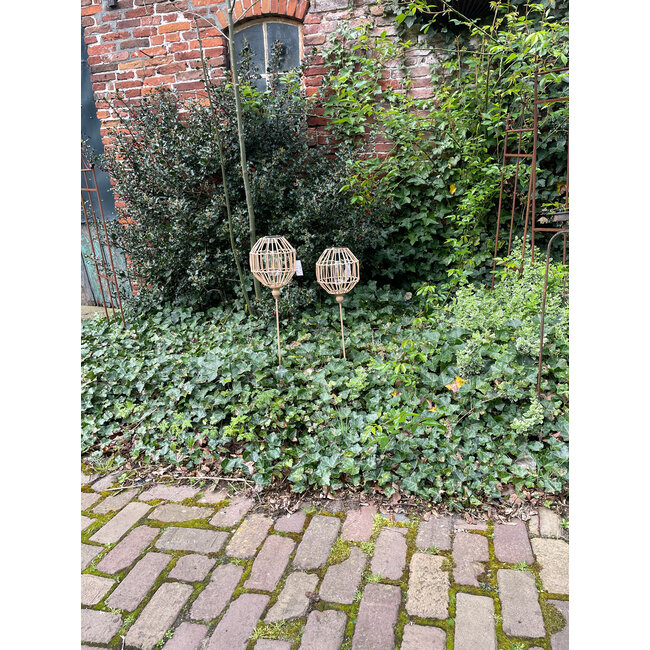 Countryfield # Solar lamp o/steker LED Milena naturel-L19B19H80CM