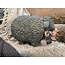 verzending eigen risico - Grijs staand schaap 23 cm - lichte schade