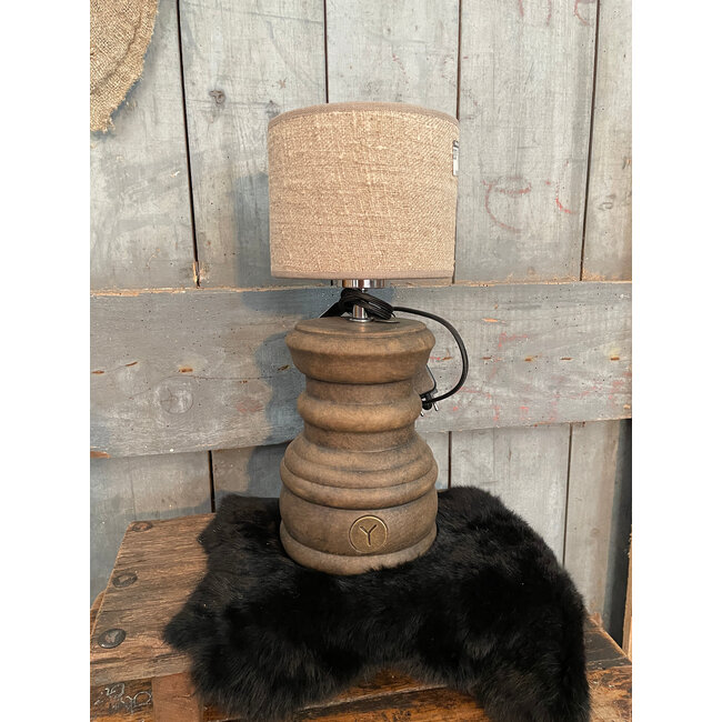 # Lamp Baluster Romantic Maj. Brown D.15 H.30 - excl. kap