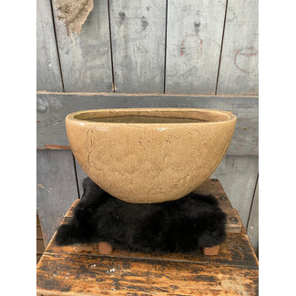 # Afgeprijsde artikelen verzending eigen risico # Planter Oval Basic Khaki Olive 34X15X22