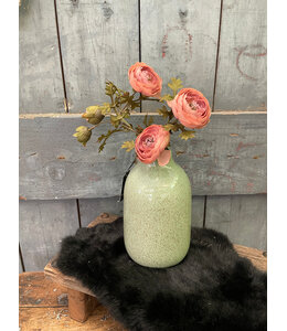 ## wordt niet verzonden - Bottle Basic Green Glazed S D.12 H.19