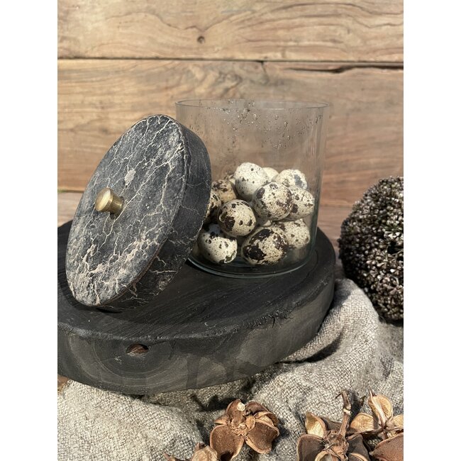 # Glazen pot met deksel Lotte | medium - 10 x 10 x 10 cm