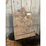 wordt niet verzonden - Houten boekensteun - 24 x 16 x 34 cm - grey finish