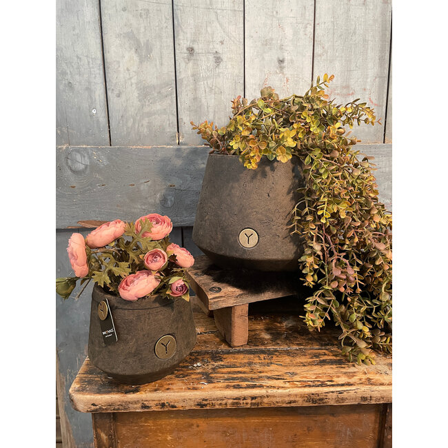 # Planter BRYNXZ Basic Majestic Brown - grootste - per stuk D.26 H.20