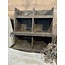 ## wordt niet verzonden - Houten gruttersbak "Derek" 45 cm - grey finish
